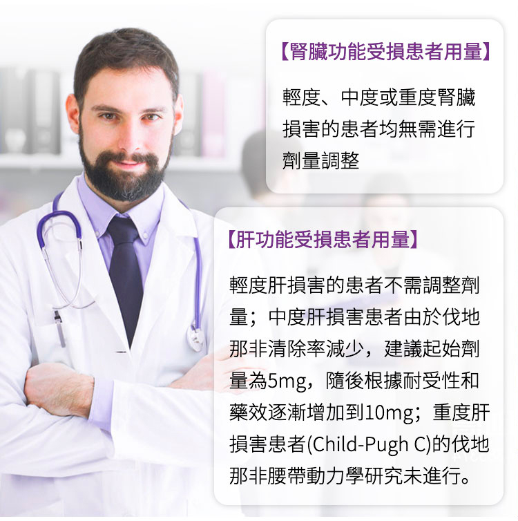 肝功能受損者用量